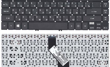 Клавиатура для ноутбука Acer Aspire M3-481, V5-431, V5-471, V5-472, V5-473 Black, (No Frame) RU