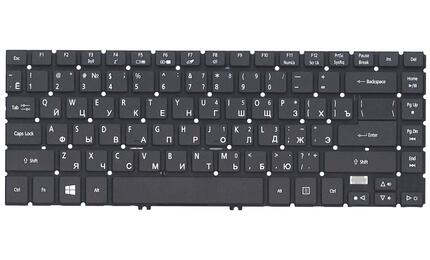 Клавиатура для ноутбука Acer Aspire M3-481, V5-431, V5-471, V5-472, V5-473 Black, (No Frame) RU - фото 2