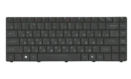 Клавиатура для ноутбука Acer eMachines (D725) Black, короткий шлейф (Short Trail), RU - фото 2