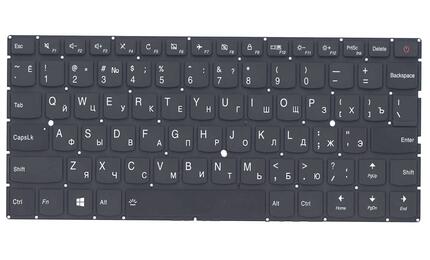 Клавиатура для ноутбука Lenovo Ideapad (710S) с подсветкой (Light) Black, (No Frame) RU - фото 2