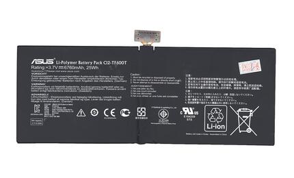 Аккумуляторная батарея для планшета Asus C12-TF600T VivoTab TF600T 3.7V Black 6760mAh Orig