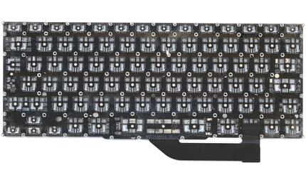 Клавиатура для ноутбука Apple MacBook Pro 15&quot; A1398 (2012, 2013, 2014, 2015 года) с подсветкой (Light) Black, (No Frame), RU (вертикальный энтер) - фото 3