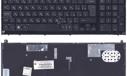 Клавиатура для ноутбука HP ProBook (4520S, 4525S) Black, (No Frame) RU (горизонтальный энтер)