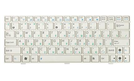 Клавиатура для ноутбука Asus EEE PC (1000H) White, (White Frame) RU - фото 2
