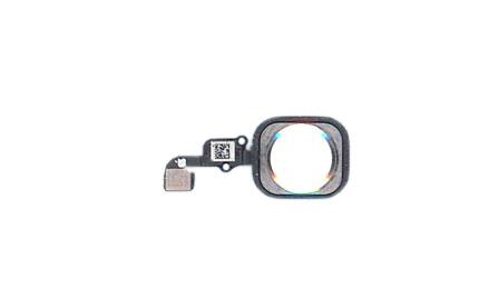 Кнопка HOME в сборе с механизмом и шлейфом для iPhone 6S/6S Plus серебро