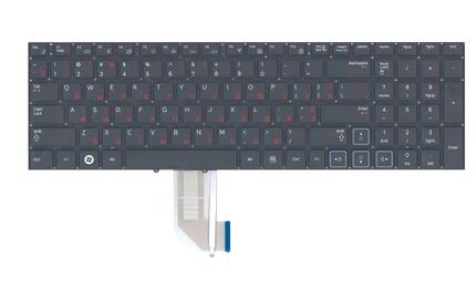Клавиатура для ноутбука Samsung (RF710, RF711, RC730) с подсветкой (Light), Black, (No Frame) RU - фото 2