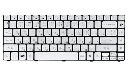 Клавиатура для ноутбука Gateway (ID49) Silver, RU - фото 2