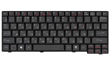 Клавиатура для ноутбука Acer Gateway LT10, LT1000, LT1005, LT1005U, LT2003C, LT20, LT2000, LT2044u Black, RU - фото 2