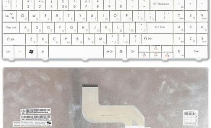 Клавиатура для ноутбука Gateway (NV52) White, RU
