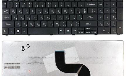 Клавиатура для ноутбука Acer Packard Bell ( TM81, TM82, TM86, TM87, TM89, TM94) Black, (No Frame), RU