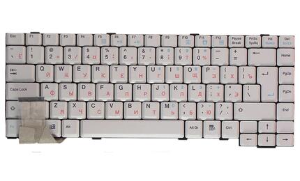 Клавиатура для ноутбука Acer Packard Bell (7521, 6020, 6021) White, RU - фото 2