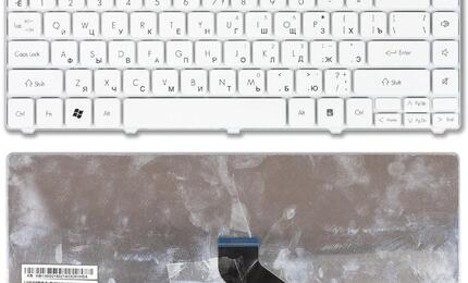 Клавиатура для ноутбука Packard Bell EasyNote NM85, NM87 Acer Aspire 3410, 3810, 3820, 4230, 4240, 4250, 4410, 4530, 4540, 4551, 4553, 4560, 4625, 4736, 4740, 4741, 4810, 4820. eMachines D440, D442, D528, D640, D730 White, RU