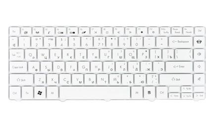 Клавиатура для ноутбука Packard Bell EasyNote NM85, NM87 Acer Aspire 3410, 3810, 3820, 4230, 4240, 4250, 4410, 4530, 4540, 4551, 4553, 4560, 4625, 4736, 4740, 4741, 4810, 4820. eMachines D440, D442, D528, D640, D730 White, RU - фото 2
