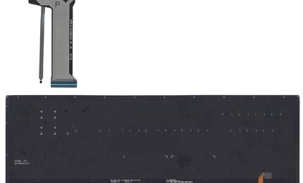 Клавиатура для ноутбука Asus (N551) с подсветкой (Light), Gray, (No Frame) RU