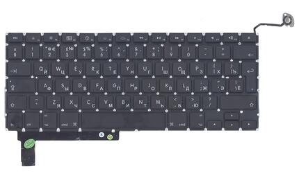 Клавиатура для ноутбука Apple MacBook Pro (A1286) (2011, 2012 года) с подсветкой (Light), Black, (No Frame), с (SD), RU (вертикальный энтер) - фото 2