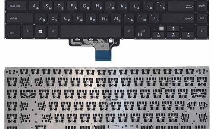 Клавиатура для ноутбука Asus VivoBook S15 S510 Black с подсветкой, (No Frame) RU