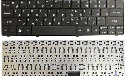 Клавиатура для ноутбука Acer Aspire (1420, 1425, 1425P, 1810, 1810T, 1820, 1825, 1830T) Aspire One (715, 721, 722, 751, 751H, 752, 752H, 753, ZA3, ZA5) Acer Ferrari One (200) Black, RU/EN