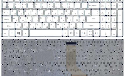 Клавиатура для ноутбука Acer Aspire (E5-573) White, (No Frame) RU
