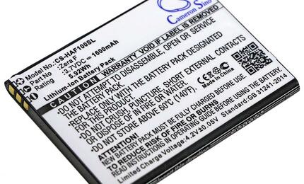 Аккумуляторная батарея для смартфона Highscreen CS-HAF100SL Zera F 3.7V Black 1600mAh 5.92Wh