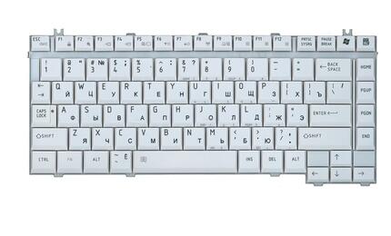 Клавиатура для Toshiba Qosmio (F20, F25, F30, G20, G25, G30, G35) White, RU - фото 2