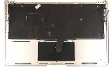 Клавиатура для ноутбука Apple MacBook Air (A1370) 2011+ Black, (Silver TopCase), RU (горизонтальный энтер) - фото 2