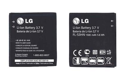 Аккумуляторная батарея для смартфона LG FL-53HN P990 Optimus 2X 3.7V Black 1500mAh 5.6Wh