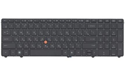 Клавиатура для ноутбука HP Elitebook (8760W) с указателем (Point Stick), Black, (Black Frame) RU - фото 2