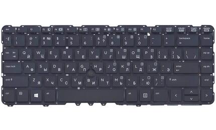 Клавиатура для ноутбука HP Elitebook (840) с указателем (Point Stick), Black, (No Frame) RU - фото 2