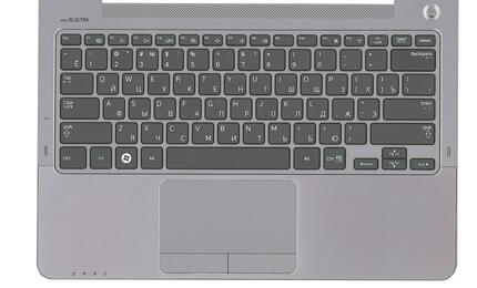 Клавиатура для ноутбука Samsung (NP530U3B) Black, (Gray TopCase), RU