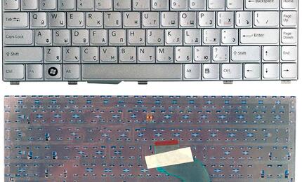 Клавиатура для ноутбука Sony Vaio (VGN-SZ) Silver, RU