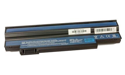 Усиленная аккумуляторная батарея для ноутбука Acer UM09H31 Aspire one 532H series 10.8V Black 7800mAh OEM Усиленная аккумуляторная батарея для ноутбука Acer UM09H31 Aspire one 532H series 10.8V Black 7800mAh OEM