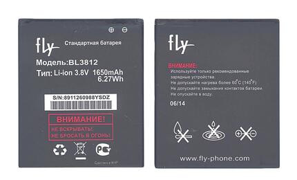 Аккумуляторная батарея для смартфона Fly BL3812 IQ4416/Era Life 5 3.8V Black 1650mAh 6.27Wh
