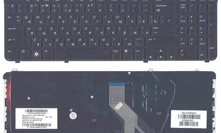 Клавиатура для ноутбука HP Pavilion (DV6-1000, DV6-2000, DV6T-1000, DV6T-2000, DV6Z-1000, DV6Z-2000) Black, RU