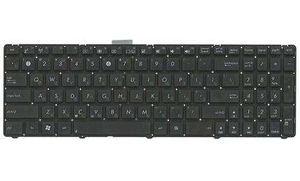 Клавиатура для ноутбука Asus (U53, U53F, U56E) Black, (No Frame) RU (горизонтальный энтер) - фото 2