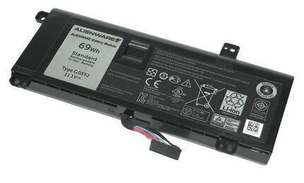 Аккумуляторная батарея для ноутбука Dell G05YJ Alienware 14 11.1V Black 6000mAh Orig Аккумуляторная батарея для ноутбука Dell G05YJ Alienware 14 11.1V Black 6000mAh Orig