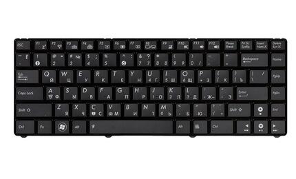 Клавиатура для ноутбука Asus U20, U20A, UL20, UL20A, UL20FT, Eee PC 1201, 1201HA, 1201K, 1201N, 1201NL, 1201T с подсветкой (Light), Black, (Black Frame) RU - фото 3