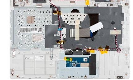 Клавиатура для ноутбука Samsung (P330) Black, (White TopCase), RU - фото 2