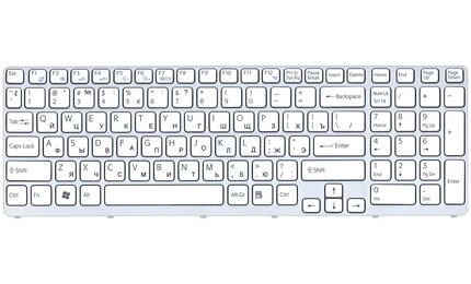 Клавиатура для ноутбука Sony Vaio (SVE17) White, (White Frame) RU - фото 2