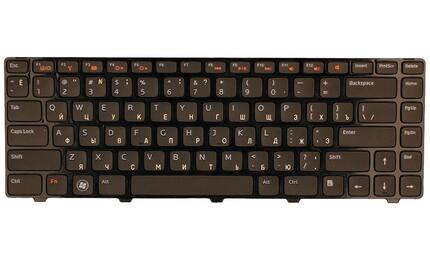 Клавиатура для ноутбука Dell Vostro 1440, 1450, 1540, 1550, 3450, 3550, V131, Inspiron 14R, 7520, N4050, N4110, M5040, M5050, N5040, N5050, XPS 15 (L501x, L502x) Black, (Black Frame) RU - фото 2
