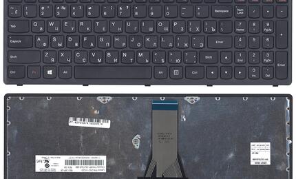 Клавиатура для ноутбука Lenovo IdeaPad (G505S, Z510), Black, (Black Frame), RU