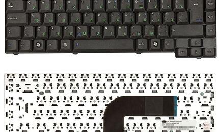 Клавиатура для ноутбука Asus EEE PC (A3A, A3E, A3H, A3L, A3G, A3V, A4, A7, F5R, F5L, M9, Z8, F5SV F5 G2K G2P G2PB G2PC G2S G2SG G2SV X50N X50R X50RL X50Z X50VL X51C X51H X59 X59L) Black, RU