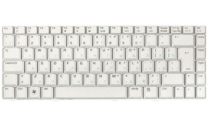 Клавиатура для ноутбука Asus (W3, W3J, A8, F8, N80) Silver, RU (вертикальный энтер) - фото 2