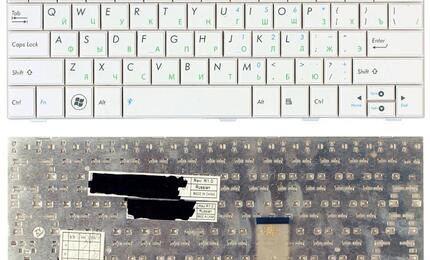 Клавиатура для ноутбука Asus EEE PC (1001HA) White, RU