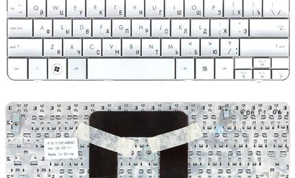 Клавиатура для ноутбука HP Pavilion (DM1-1000 DM1-1100 DM1-2000) Silver, RU