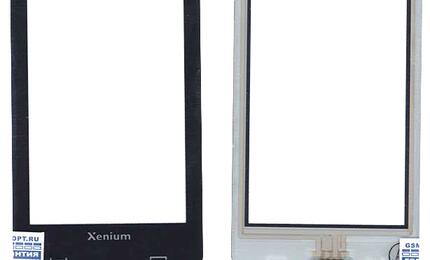 Тачскрин (Сенсорное стекло) для смартфона Philips Xenium X800 черный