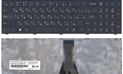 Клавиатура для ноутбука Lenovo IdeaPad G50-30, G50-45, G50-70, Z50-75, G50-70A, Z50-70, Z50-75, B50, B50-30, B50-45, B50-70, 500-15 Black, Black Frame RU