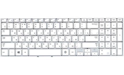 Клавиатура для ноутбука Samsung (355V5C, 350V5C, NP355V5C, NP355V5C-A01) White, (No Frame), RU - фото 2