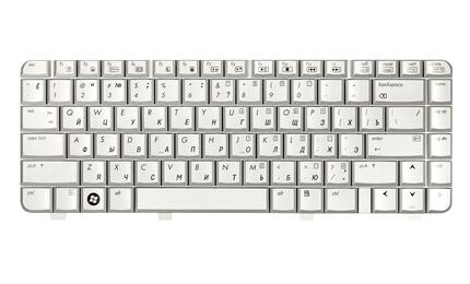 Клавиатура для ноутбука HP Pavilion DV2000, DV2100, DV2200, DV2300, DV2400, DV2500, DV2600 Silver, RU/EN - фото 2