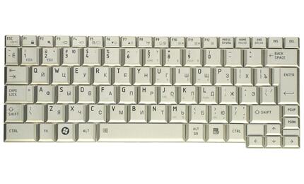 Клавиатура Toshiba Portege (R500, R502, R501, R510, R600, R601, A600 ,A602, A603, R603, A605) Silver, RU (вертикальный энтер) - фото 2