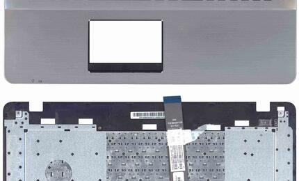 Клавиатура для ноутбука Asus (X751) Black, (Silver TopCase), RU